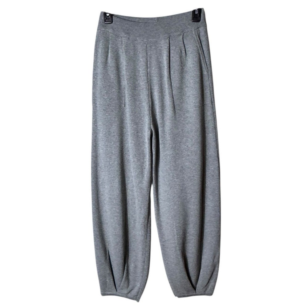 Womens Palazzo Barrel Pants Small Bohemian Wide Leg Fairy Grunge Grey Festival